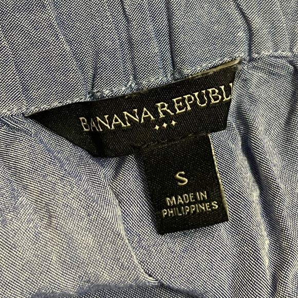Banana Republic Blue Blouse - Small - Off the Shoulder - Picture 3 of 4